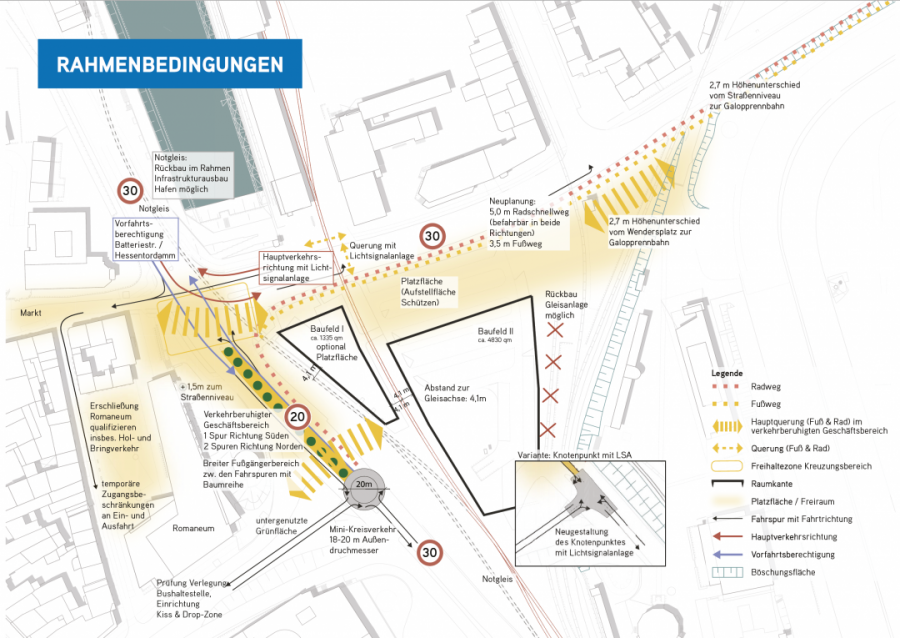 Rahmenbedingungen für die Umgestaltung des. Wenderplatz. in Neuss